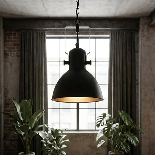 Licht-Erlebnisse Deckenstrahler schwenkbar Schwarz Metall Retro rund 16cm E14 DALLAS Spot Lampe Wohnzimmer Flur