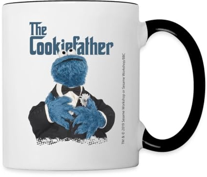 Sesamstraße The Cookiefather Krümelmonster Tasse Zweifarbig