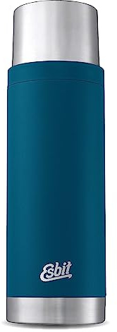 Esbit Thermoflasche Sculptor - Isolierte Flasche aus Edelstahl für warme und kalte Getränke – 1000 ml in Polar Blue