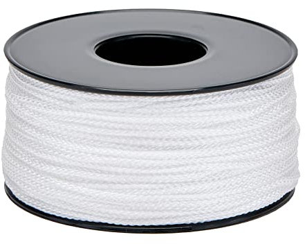 Flandria 420 - Corda intrecciata in polipropilene, diametro 1,5 mm, 100 m, colore: Bianco