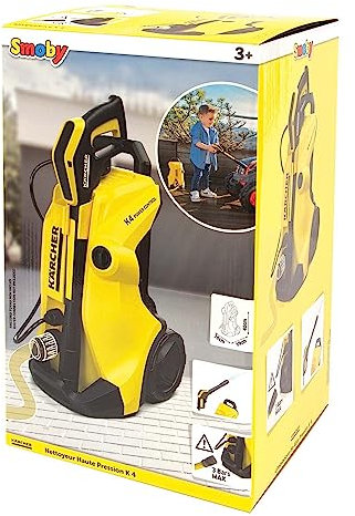 Smoby - Kärcher - Nettoyeur Haute Pression K4 - Parfaite Réplique - Raccordement Tuyau d'Arrosage - Facilement Transportable - A Partir de 3 Ans