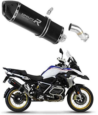 DOMINATOR Terminale di Scarico Marmitta Silenziatore HP7 NERO compatibile con R1250GS Adventure 2018-2023