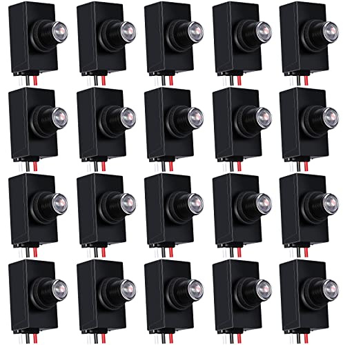 Macarrie 20 Pieces Dusk to Dawn Sensor for Outdoor Lighting 100-277v Photoelectric Switch Bulk Photocell Light Sensor Photocell for Outdoor Lighting for Most Outdoor Lighting Fixtures