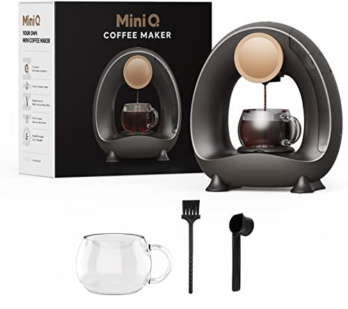 Roadtime Single Serve Coffee Machine, 1400W Portable Americano Coffee Brewer with Coffee Mug, Scoop and Brush, 4-8 oz Tea/Coffee Maker, UK Plug