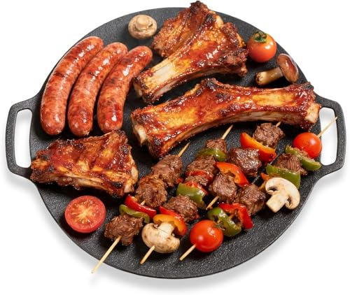 Sartén Para Parrilla Coreana, Sartén Redonda Para Parrilla De Barbacoa Premium, Placa Antiadherente Para Estufa De Gas, Fiesta De Acampada Interior Y Exterior(36cm)
