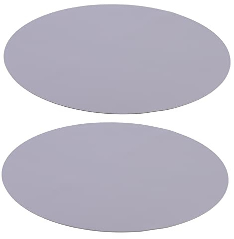 Cabilock Lot De 2 Tapis De Cuisson Ronds en Silicone Antiadhésif Résistant Chaleur Facile à Nettoyer pour Micro-Ondes Cuisine