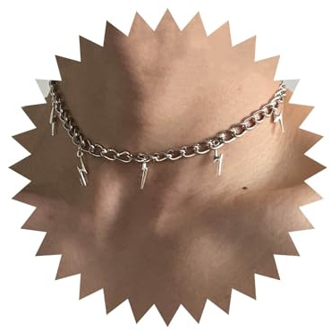 Allereya Vintage Blitz Halskette Winziger Blitz Anhänger Halskette Silber Donner Blitz Halskette Silber Blitz Halskette Schmuck Für Frauen Und Mädchen