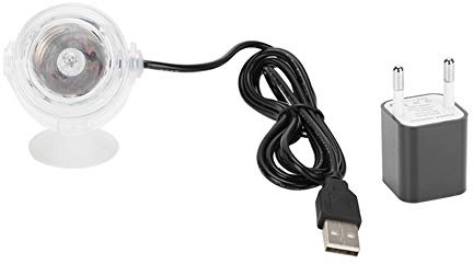 LED-Fischtanks-Spot-Licht, wasserdichte Unterwasser-LED-Fischtanks Bunte Verlaufs-Nachtspot-Licht Aquarium Süßwasser-Meerwasser-Zubehör 100-240V (Blau)