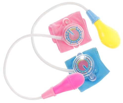 Toyvian 2 Stück Simulationsspielzeug Zur Blutdruckmessung Für Kinder Mini Arztspielset Mit Realistischem Blutdruckmessgerät Lernspielzeug Für Rollenspiele Und Pädagogische Geschenkideen