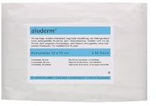 kaiserkraft | aluderm®-Kompresse | Steril VErpackt | VE 50 Stk | LxB 100 x 150 MM