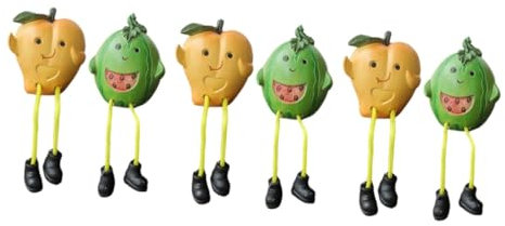IMIKEYA 3sets Fruit Figurine Resin Tabletop Ornament for Home Decor Fairy Ornaments Figurines for Dining Table Accessories 2pcs*3