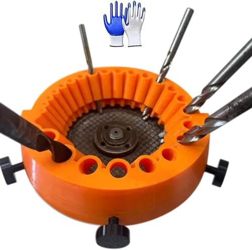 Dusarls Afilador de Brocas, Amoladora de Brocas Antiguas, Brocas de 2 a 13 mm para moler Accesorio de molienda de Brocas eléctricas de 125 mm