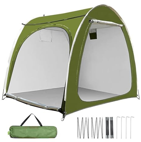 Bike Storage Tent, Outdoor Motorcycle Cover, Reusable Lightweight Shelter, Ideal for Garden, Lawn, Backyard, Patio, Camping Gear Protection, or Scooter Storage Solution