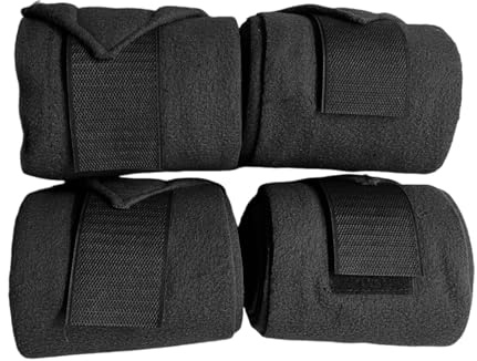 xowwyue 4-teilige Bandagen Für Pferden Baumwolle Pferden Reiter Bein Wraps Verdickte Pferdebeinschützer Vorderbeinbandagen Für Sehnenschäden, Reitsport 248 cm