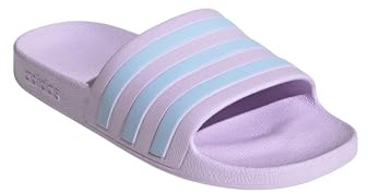 adidas 3 Stripes Adilette Slides Badelatschen (lila/blue, EU Schuhgrößensystem, Erwachsene, Numerisch, M, 40.5)