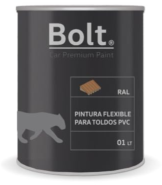 Bolt Spray Premium Paint Pintura Flexible Para Toldos PVC Carta Ral 1 Lt (RAL 9001 Blanco crema)