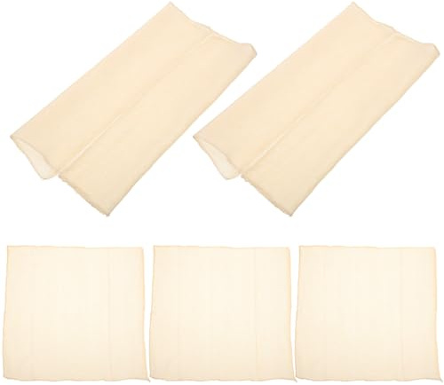 ROMISBABA 5 Piezas de Tela de Algodón Reutilizable para Colar, Muselina de Algodón 40x40 Cm, Paño de Gasa para Tofu, Queso, Yogur y Cocina, Lavable y Duradero para Hogar y Cocina