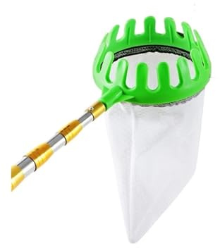 Compatibile con Gli Utensili manuali da Giardino Professionali addensati ad Alta Quota Regolabili for la Raccolta di Frutta in Acciaio Inossidabile for Uso Domestico(Yellow Pole Green)