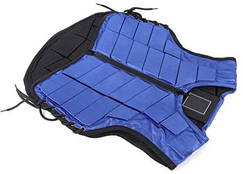 Cryfokt Horse Riding Body Protector for Kids Foam Padded Safety Vest Blue Comfortable Wear for Equestrian Activities (CL)