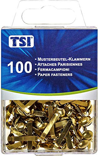 TSI Musterbeutelklammern, 5 x 100-er Packung