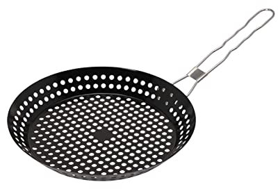 BARGAIN4ALL Poêle à frire – Antiadhésive – Poêle barbecue – avec poignée amovible – 30,5 cm – Poêle à griller en acier inoxydable
