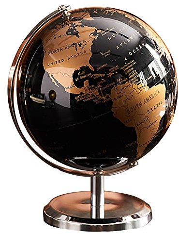 JNJOOD Weltkugel Konstellationskarte Globus Tisch Schreibtisch Ornamente Bürozubehör (Gold)