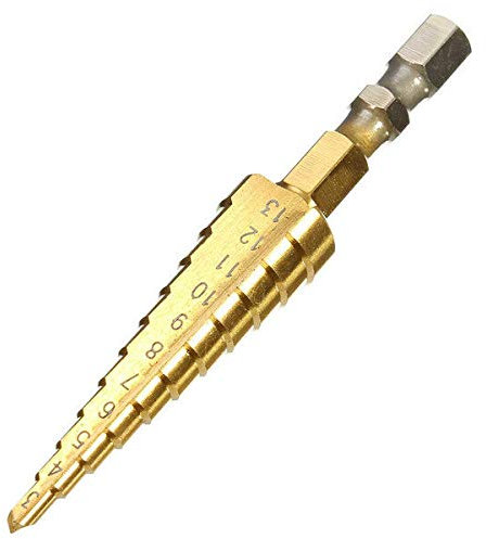 3–13 mm HSS-beschichteter Stufenbohrer, 1/4 Zoll Sechskantschaft-Stufenbohrer