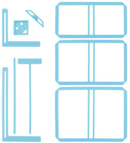 UPTTHOW 9-delat bokbindningsverktyg för nybörjare, kompletta fantastiska mallar och skärinstruktioner, kan göras i anteckningsbok, kalender, skräpdagbok, manual