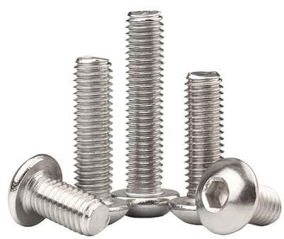 ORANXIN M10 x 65mm 1 Pcs Halbrundschrauben Edelstahl 304 Runder Kopf Innensechskant Bolzen Pan Kopf Allen Schrauben Maschinenschraube