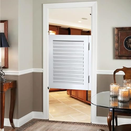 TsoLAY portales de media cintura Puerta batiente for entradas de cocina, cafetería interior, contraventanas de madera for baños, tamaños y colores personalizados disponibles puerta corredera(Size:60x9