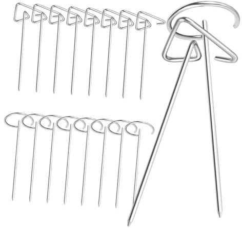 POPETPOP 20 Pièces Brochettes De Kebab Brochettes De Gril En Métal Brochettes De Barbecue Pour Griller Brochettes En Métal Brochettes Pour L'apéritif Silver Acier Inoxydable