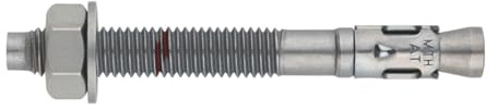 INDEX A PERFECT FIXING - AHAT12100 [MTH-AT] Ancrage mâle pour charges élevées, homologué, axe et clip en acier Atlantis C4-M, dimensions : M12 x 100 Ø12, boîte de 50 unités