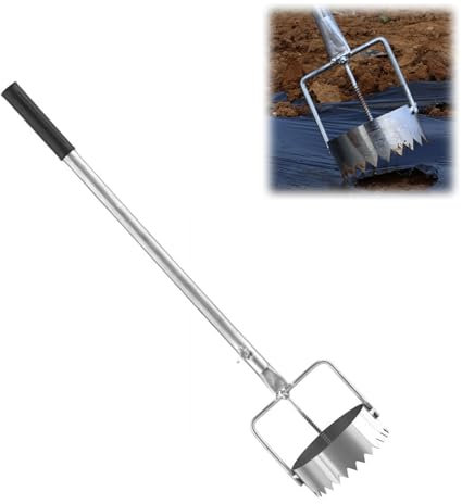 Bulbo pianta pacciame film scavare fori, regolabile pacciame film scavare strumento, bulbo fioriera per scavare, in acciaio inox zolle Plugger per scavare fori per piantare fiori