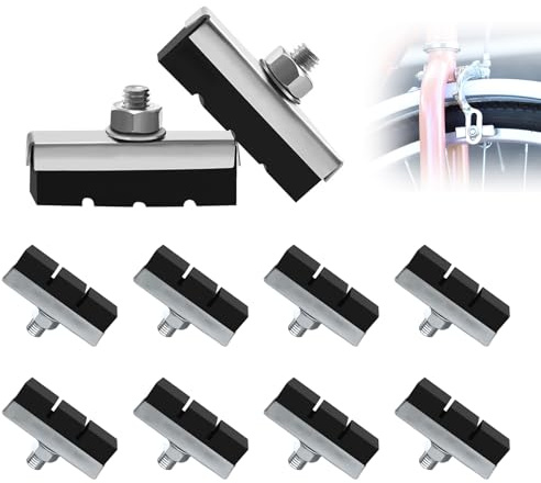 8 pezzi freno bici 40mm ganasce pastiglie eroica bicicletta gomma pattini