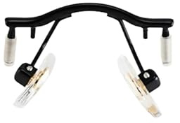 Genérico 1 almohadilla nasal for gafas, montura metálica sin aro, puente, soporte, reparación, repuesto, accesorios for gafas(Black)