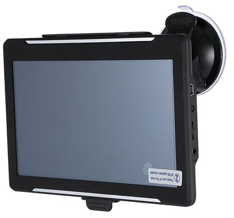 Angoily Navigateur GPS 7 Pouces pour Voiture Et Camion Poids Lourd Écran Tactile FM Intégré Correction D'erreur Itinéraire Diffusion Vocale en Temps Réel Bleu