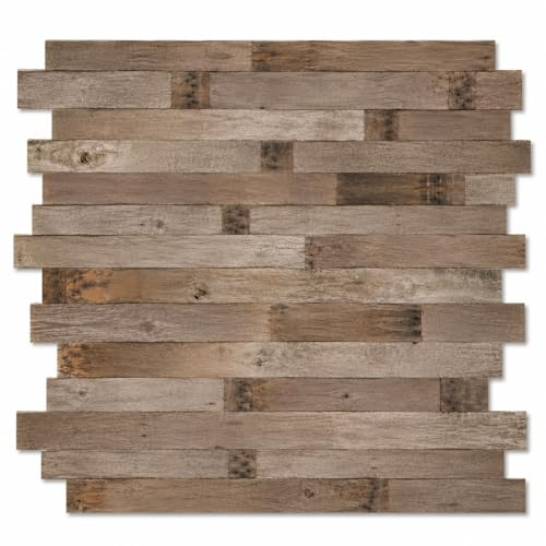 RETIMBER WORKS Altholz Wandverkleidung Holz Wand Eiche 0,8 m^2 pro Box, Holzverkleidung Wand, Holz Wandverkleidung Innen, Altholz Bretter, Wandpaneele Eiche