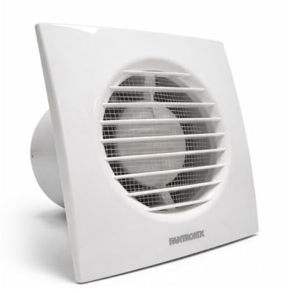 Fantronix 100mm Bathroom Extractor Fan with Humidity Sensor & Timer | Automatic Moisture Control With Quiet, Energy-Efficient Operation For Wet Rooms And Kitchens