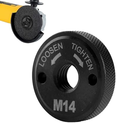 1PCS M14 Quick Release Nut,Angle Grinder Nut,Heavy Duty Self Locking Retaining Quick Release Angle Grinder nut for A ngle Grinder Fitting Part