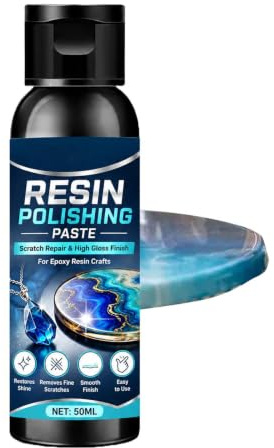 Epoxipoleringspasta 50 milliliter, bärbar, mild och skonsam | Pasta för Borttagning av på Hartsytor För Användning på Smycken, , Verkstad, Utomhus, Glas och Klockor