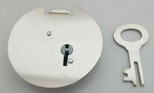 Sparschwein-Schloß inkl. Schlüssel - Made in Germany - Rand 53 mm Ø (1 Metall)