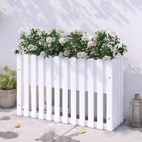 LJLAM Jardinieres Exterieur Surélevé, Porte Plante en Pot Surélevé, Support de Fleurs de Séparation, pour Jardins, Cours, Terrasses, Balcons (Color : A, Size : 120cm/47.2in)