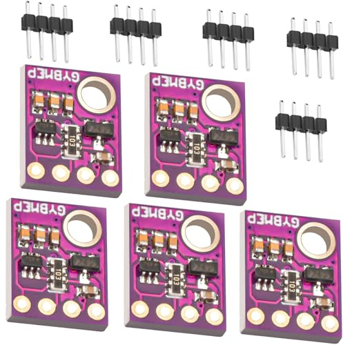 Digitaler 5 V Barometrischer Sensor Modul für BME280,Temperatursensor Feuchtigkeitssensor,Atmosphärendrucksensor Modul,für Arduino für Raspberry Pi（5 Stück ）