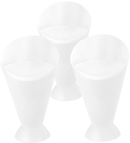 Mobestech 3Pcs Reusable French Fries Holders Snack Containers Lightweight Multipurpose Cups for Parties Outdoor Use Popcorn Treats