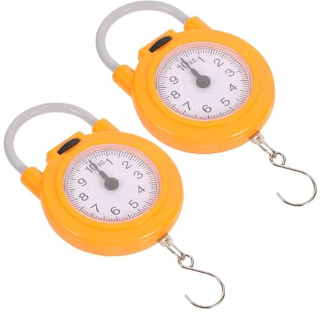 Veemoon 1Paar Handfederwaage für Angler Mechanische Fischwaage mit Praktischem Kompakt Vielseitig für Reisen für Gemüse