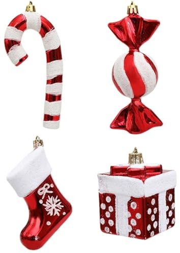 Adorno para árbol de Navidad, muñeco de nieve de dibujos animados, bota de caramelo, decoración colgante para fiestas de invierno, decoraciones de Navidad