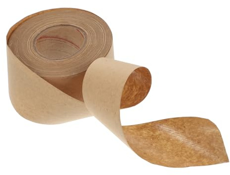 AUTSUPPL Ruban Adhésif Kraft Gommé Activé à Eau Papier Kraft Ruban Emballage Scellable Autocollant Résistant Facile à Déchirer pour Cartons et Colis