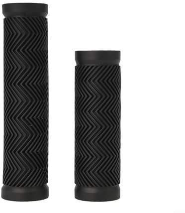 Oniissy Gummi für Fahrradlenkergriffe für Mountainbikes und Roller, 22,2–25,4 mm Durchmesser, stoßdämpfendes, weiches Griff-Paar, kompatibel mit den meisten Lenkern (130/100 mm)