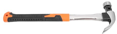 Mtlavishness Camping Hammer Järn Rostfritt Stål med Ergonomiskt Handtag Multifunktionell Magnetisk Tält Stake Remover Hammare med fyrkantigt huvud för tunga utomhusaktiviteter (Runt huvud)