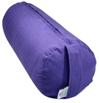 Brow Farm Sustainable Yoga Bolster – Filled with Organic Buckwheat Hulls for Natural Support
